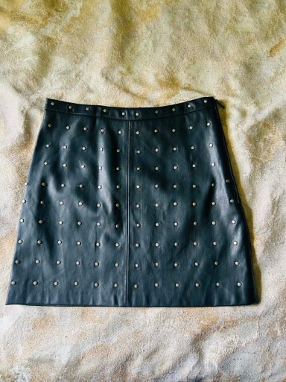 Zara Black Studded Mini Skirt